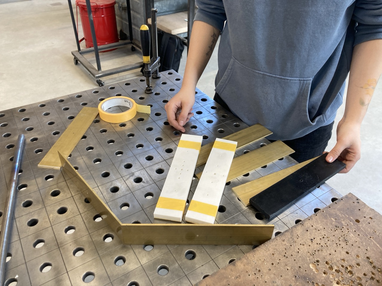 Der Rahmen von Space Odradek wird zusammengebaut