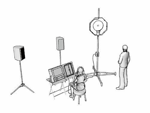 Aufbau des HfK-Projekts Space Odradek 