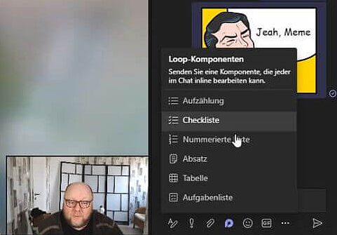 Bildschirmfoto einer Videokonferenz