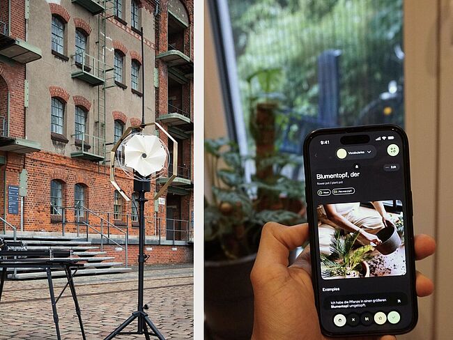 Collage der Projekte Space Odradek und Lexpress