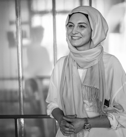 Eine lächelnde Frau