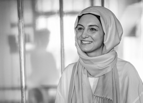 Eine lächelnde Frau